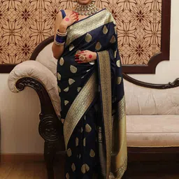 BerMondsey Woven Design Zari Banarasi Saree-picture-40
