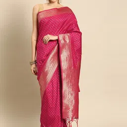 Panchaamrit Woven Design Zari Banarasi Saree-picture-40