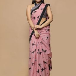 BUTA BUTI Abstract  Printed Pure Cotton Saree-picture-50