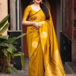 Rujave Women Woven Design Zari Kanjeevaram Saree-image-23