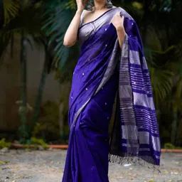 Rujave Ethnic Motifs Woven Design Zari Saree-image-38