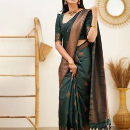 Visit Wear Woven Design Zari Pure Silk Kanjeevaram Saree-image-0