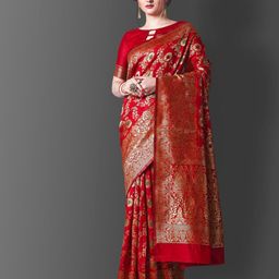 Visit Wear Woven Design Zari Pure Silk Kanjeevaram Saree-34