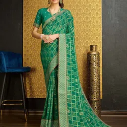 Mitera Bandhani Zari Pure Georgette Saree-picture-5