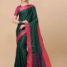 KALINI Woven Design Zari Pure Silk Ilkal Saree-image-94