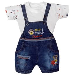 BAESD Infants Printed Denim Dungarees-image-85