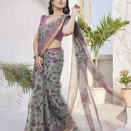 KALINI Floral Printed Zari Saree-picture-18
