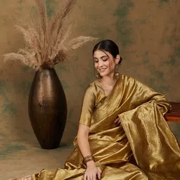 Sangria Ethnic Motif Woven-Design Banarasi Saree-31
