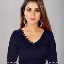 limtd Pure Georgette Sequinned Saree image 4