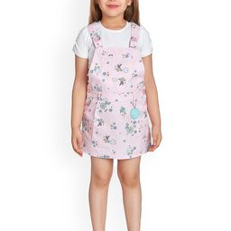Peppermint Girls Floral Printed Straight Leg Dungarees-picture-35