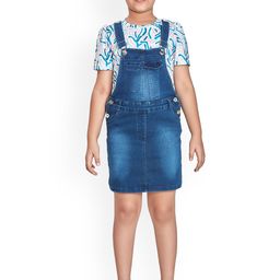 Peppermint Straight Fit Denim Dungaree-image-68