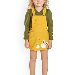 Peppermint Girls Above Knee Length Pure Cotton Dungaree-image-70