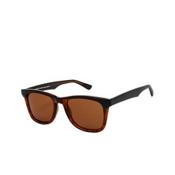 Vincent Chase Unisex Brown Lens & Black Wayfarer Sunglasses with Polarised and UV Protected Lens image 1
