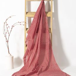 Contrast Living Women Checked Pure Cotton Scarf-58