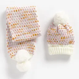 mothercare Infants Girls Beanie And Scarf Set-image-13