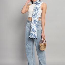 HANDICRAFT PALACE Floral Printed Cotton Scarf image 5