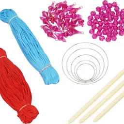 Macrame Cord ,Beads,Bells,Rings Craft Set-image-8