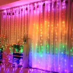 300 LEDs 3 m Multicolor Color Changing, Flickering Christmas Tree Rice Lights-image-78