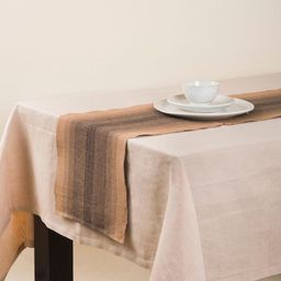 Fabindia Amir Beige Woven Cotton Table Runner-picture-57