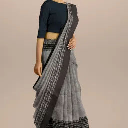 Woven Tant Handloom Cotton Blend Saree-image-11