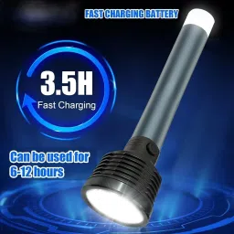dazzel flex 9051 Long Range Torch Rechargeable Search Light LED Flashlight Aluminium Body Torch image 5