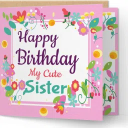 Happy Birthday Sister Greeting Greeting Card-17