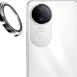 Besmon Back Camera Lens Ring Guard Protector for Vivo V50e 5G Camera Lens Protector Tempered Glass with Metal Ring-image-4