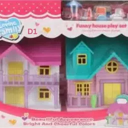 mahi zone Dream Funny House Play Set Doll House Set for Boys and Girls_M30-picture-31