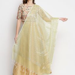 Dupatta Bazaar Woven Design Zari Dupatta-28