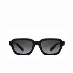 Vincent Chase Unisex Grey Lens & Black Rectangle Sunglasses with Polarised and UV Protected Lens image 2