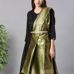 Dupatta Bazaar Woven Design Dupatta with Zari image 5