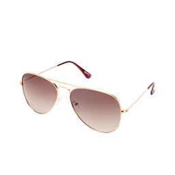 Roadies Unisex Brown Lens & Gold-Toned Oval Sunglasses with Polarised Lens-4