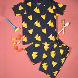 BE AWARA Kids Printed Pure Cotton Night Suit-image-7