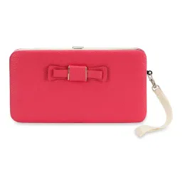 NFI Essentials Clutch Hand Wallet Card Holders Money Dark Pink Mobile Purse-picture-18