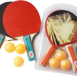 2 Bats and 3 Ping Balls Table Tennis Set for Children Gifts,Sports Multicolor Custom Strung Tennis Racquet-image-4