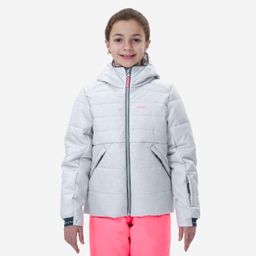 KIDS’ EXTRA WARM AND WATERPROOF PADDED SKI JACKET - 180 WARM GREY-image-52