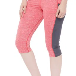 Gym Sports Yoga Capri Slim fit Women Red Capri-image-67