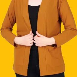 Men Full Sleeve Yellow Shrug-image-45
