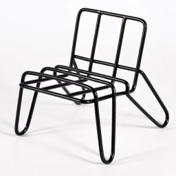 RROYAL EXPORT Mobile Stand for Desk Black Metal Chair Phone Stand Mobile Holder-image-32