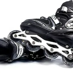 Skates with PU Flashing Wheel Aluminum Body in-Line Skates01 Shoe Skates - Size Age 10-16 Years UK-picture-11