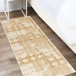 MODEFE Cream & White Geometric Anti-Skid Rectangular Carpet-picture-21