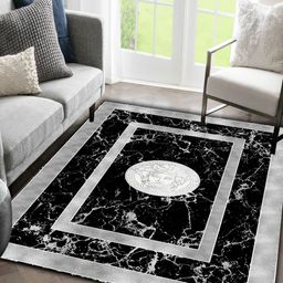 Sparrow world Brown Bohemian Anti-Skid Polyester Carpet-41