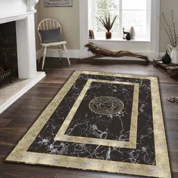 Sparrow world Multicoloured Bohemian Anti-Skid Polyester Carpet-15