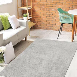 Saral Home Grey-Melange Solid Anti-Skid Carpet-12