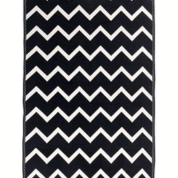 Sparrow world Black & White Geometric Printed Velvet Chennille Rectangular Carpet image 3
