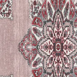 Status Mauve & White Printed Anti-Skid Carpet image 3
