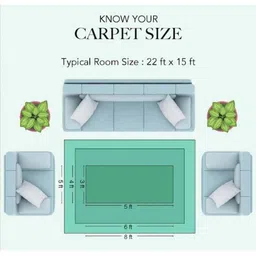 Sparrow world Multicoloured Bohemian Anti-Skid Polyester Carpet image 2