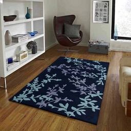 presto Grey Floral Hand Tufted Wool 2 X 5 Feet Carpet-picture-31