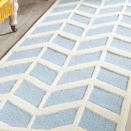 Safiya Carpet Blue Geometric Hand-Tufted Woollen Carpets-image-40