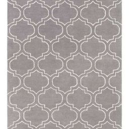 Safiya Carpet Grey Geometric Hand-Tufted Woollen Carpets-image-55